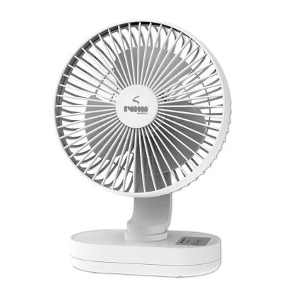 China Fan in 3gears rechargeable and portable 8 inch mini table fan with replaceable battery for sale