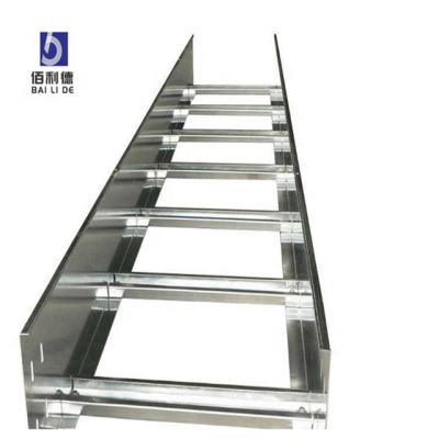 China Hot Sale ss304 Bridge 2020 Stainless Steel Bend Bailide Arm Cable Metal Plate Flexible Ladder Type Cable Tray for sale