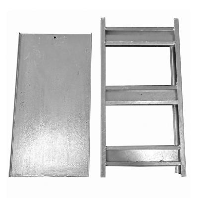 China Steel Cable 100x50 Steel Ladder In HDG Hot Dip Galvanized Cable Tray With Ce And Cover for sale