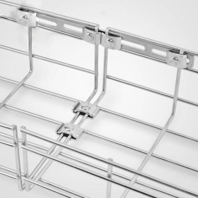 China Deck OEM Customized Stainless Steel Cable Wire Mesh Basket Tray Wire Mesh Frame Support System for sale