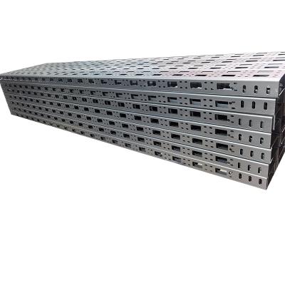 China Lightweight Galvanized Perforated Steel Perforated Metal Punch Hole Cable Tray Cable Tray Heavy Duty for sale