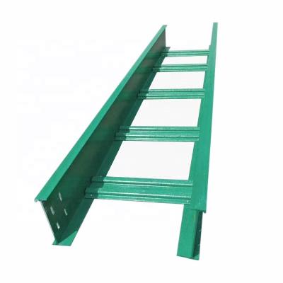 China Net Work 150 Mm FRP / GRP Beam Type Cable Tray Ladder Clamps Upright Cable Ladder Support System for sale