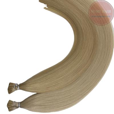 China European Double Drawn Silk Straight Wholesale Virgin Cuticle Remy I Tip Hair Extension Sale for sale