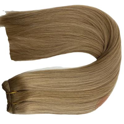 China 2022 Silk Straight New Popular Hand Tied 100% Seamless Extension Weft Hair Skin Weft Genie Hair Weft Extensions for sale