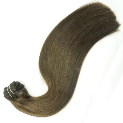 China 2020 New Factory ComingTop Quality Silky Straight Big Wave Brazilian Brown Current Wholesale Clip In Hair for sale