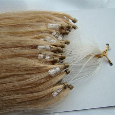 China Micro Ring Human Hair 100% Micro Loop 613 Kinky Straight Blonde Kinky Curl Bead Bonds Remy Hair Extension Machine Made for sale