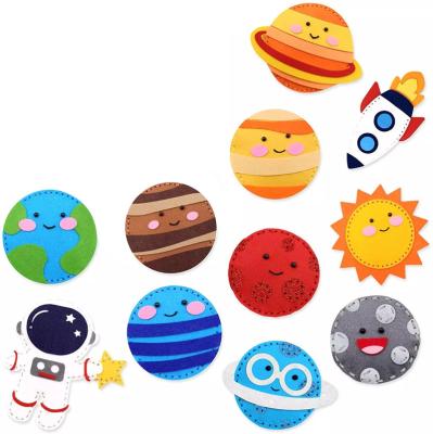 China Educational Toy Children's Toy Handmade Planet Felt Mending Creative Toy DIY Sewing Kits for sale