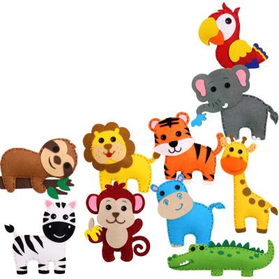 China Toy Children's Education Manual Educational Animal Toy Felt Cloth Sewing Toy DIY Creative Toy Set for sale