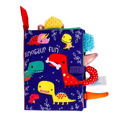 China Educational Toy Multifunctional Baby 3D Cloth Book Tail Animal Sensory Stimulation Newborn Early Education Toy for sale