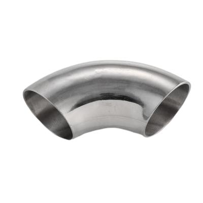 China Industry Sanitary Pipes 304 / 316 90 Degree Stainless Steel Bend Elbow Joint for sale