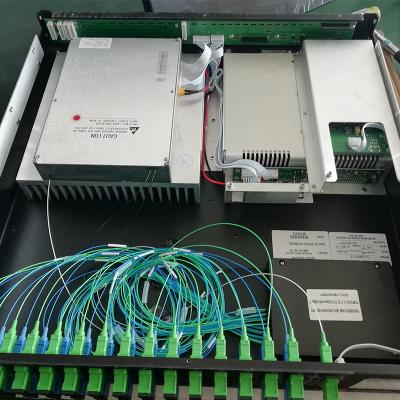 China Low Price 8 Ports 27dBm 50EYA2U High Power Ytterbium Erbium Fiber Optic Amplifier RW-50EYXX for sale