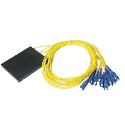 China Hot sale NS FTTX/CATV/LAN/PON 1x8 2x8 sc/pc PLC PLC sx core ftth fiber optic tube splitter for sale