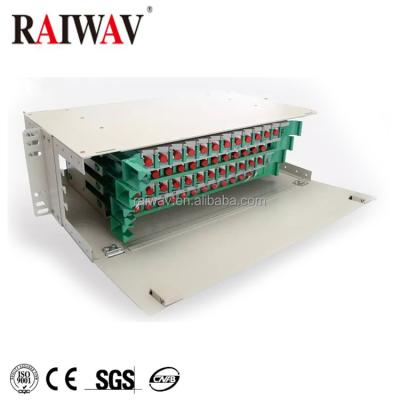 China FTTX Network Fiber Optic Distribution Frame 72 Core Rack Mount Type ODF for sale