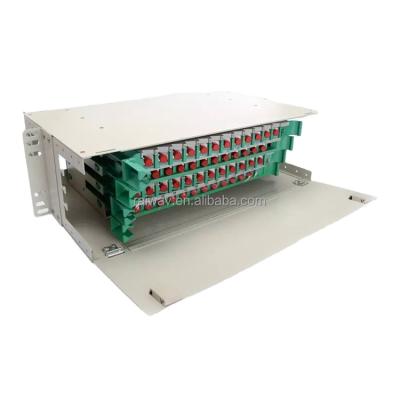 China High Quality FTTH 24/48/96 /72 Port Duplex FC SC ODF Patch Panel Optical ODF for sale