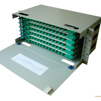 China FTTX Network / Telecom 19 Inch Cabinet 12 Core ODF Optical Fiber Distribution Frame for sale