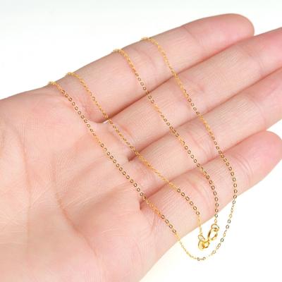 China CLASSIC Pure Gold Necklace Solid Gold 14K 18K Chain Necklace Jewelry for sale