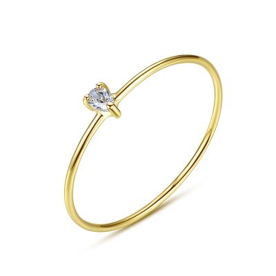 China Hot Selling 14K 18K Gold Pure Gold Diamond Wedding Rings Minimalist Design CLASSIC for sale