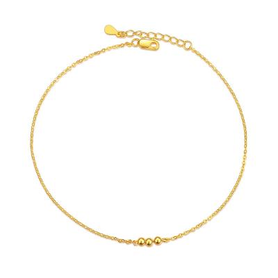 China FASHIONABLE Tasty Jewelry Anklet Chain 925 Sterling Silver Beads Ankle Bracelet For Women for sale