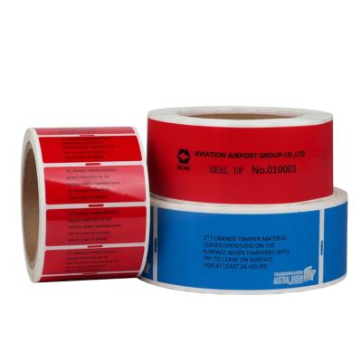 China Anti-counterfeit zero anti-counterfeiting and sealing tamper-proof old label seal self-adhesive printing for sale