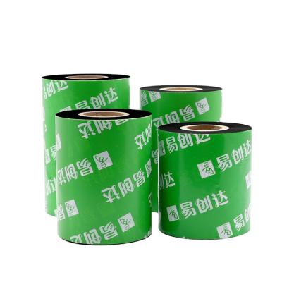 China COMPATIBLE production of wax based ribbon barcode printer ribbon universal coated label printing paper ribbon for sale