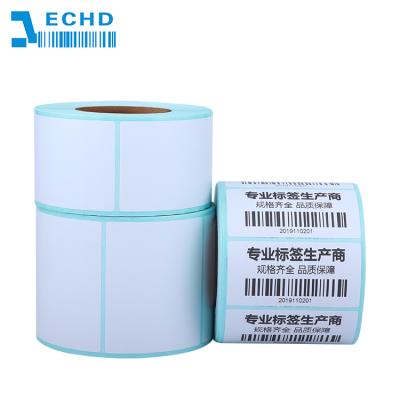 China Free Three Design Heat Sensitive Thermal Label Paper Thermal Self Adhesive Barcode Label Printing Paper for sale