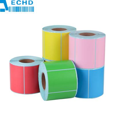 China Thermal Grade Multicolor Direct Thermal Three Defense Labels 70mm*50mm*750Three-proof Thermal Paper for sale