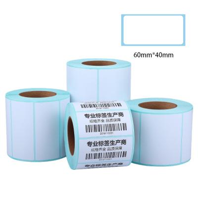 China 60x40mm Sticker Heat Sensitive Waterproof Single Price Barcode Supermarket Roll Label Direct Thermal Labels for sale