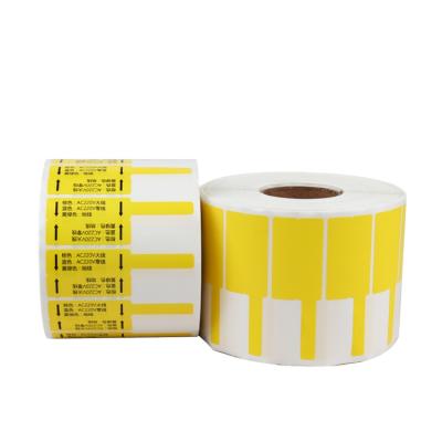 China Self-adhesive Netting Wire Labels Waterproof And High Temperature Resistant Network Cable Stickers for sale