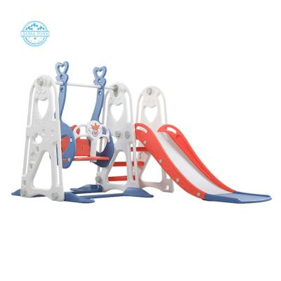 China Hot Selling Plaground Indoor Playground Plastic Kids Swing And Slide for sale