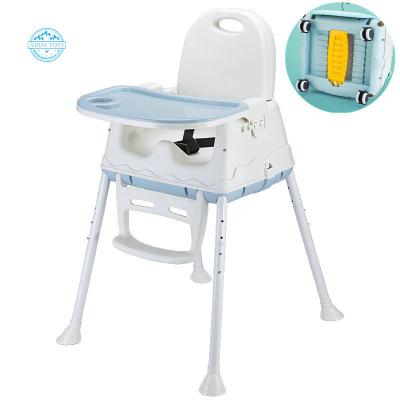 China A06610C Foldable Portable Kids Travel Adjustable Foldable Child Restaurant Eating Food Table Feeding Dining Sitting Referee Chair for sale