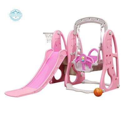 China Plaground For Indoor Plastic Kids Slide And Swing Modular Indoor Kids Playground Equipment for sale