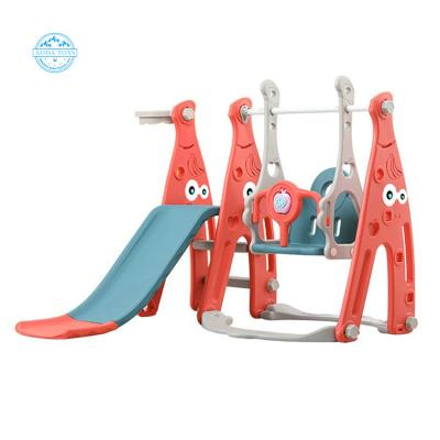 China Plaground A01218 Plastic Kids Playground Kindergarten Used Plastic Cheap Swing And Slide For Indoor Kids for sale