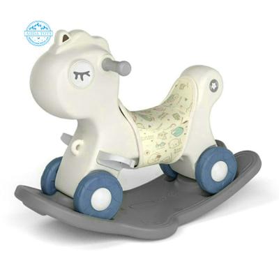 China Ride on Toy Kids Multifunctional Indoor Cartoons Plastic Toys Baby Rocking Horse for sale