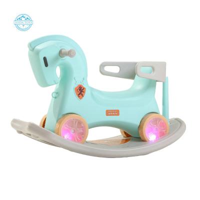 China Ride On Toy A02105B 3 In 1 Plastic Baby Swing Toddler Ride On Rocking Horse Toys for sale