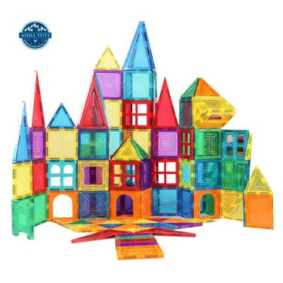 China DIY Brick Kindergarten 32 Pcs Building Blocks 3D Plastic Magnetic Safe Building Toys Educational STEM Toy For Kids for sale