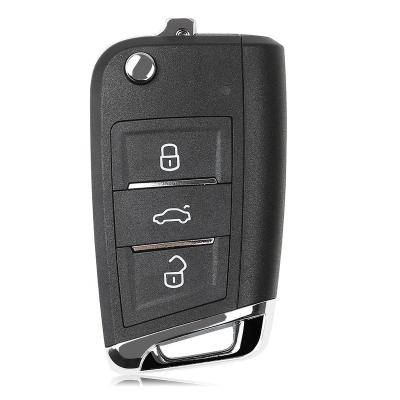 China Super Car Key XHORSE XEMQB1EN MQB Style 3 Buttons Remote Key With Built-in Super Chip English Version for sale