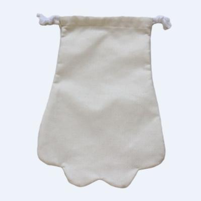 China Sinyoo DIY Sublimation Eco-friendly Wholesale Blank Jars Canvas Bear Paw Bag Linen Gift Christmas Socks for sale