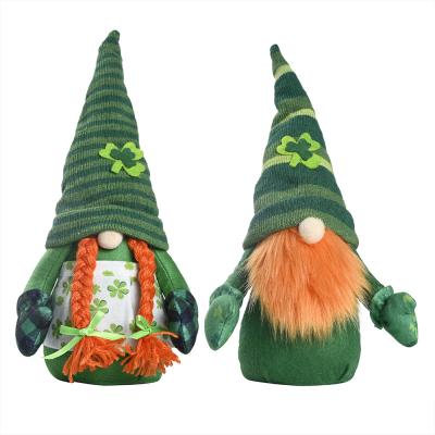 China Sinyoo St Patrick's Day Decorations Irish Doll Decorations Felt Green Dwarf Doll Decorations for sale