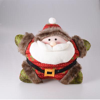 China Sinyoo Ployester Christmas Decoration Santa Snowman 3D Elk Doll Sofa Cushion for sale