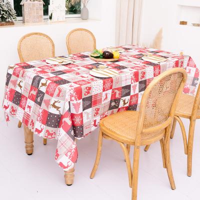 China Creative Christmas Printed Cloth Sinyoo Christmas Table Runner Tablecloth Picnic Table Cover 71x57inch for sale