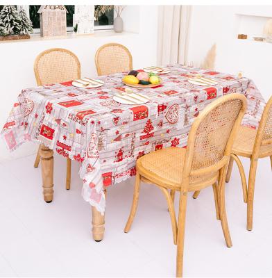 China Creative Christmas Printed Table Cover Sinyoo Tablecloth Picnic Table Cover 71x57inch for sale