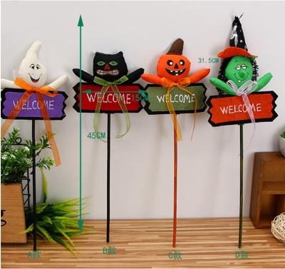 China Magical Cane Ghost Festival Doll Children Magic Wand Pumpkin Ghost Doll Sinyoo Halloween Decorations Christmas Chair Decorations Wand for sale