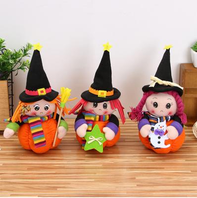 China Creative Christmas Chair Deco Sinyoo Halloween Decorations Pumpkin Dolls Plush Toys Ornaments Halloween Props for sale