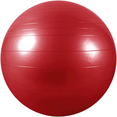 China Durable Wholesale Custom Logo 55cm Size PVC Anti-burst Gym Fitness Birthing Exercise Soft Yoga Ball With Foot Pump for sale