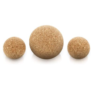 China Sports Workout Fabric Natural Firm Ultralight Eco-friendly Deep Massage Cork Massage Ball for sale