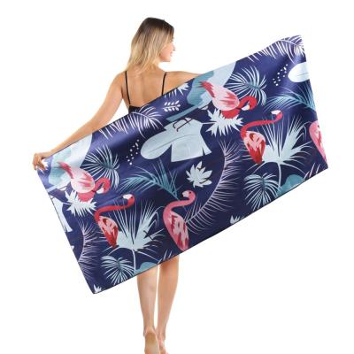 China Wholesale QUICK DRY Outdoor Yoga Gym Travel Towel Blanket Custom Printed Microfiber Beach Towel Sports Large for sale