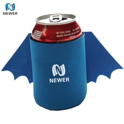 China Best Wholesale Cheap Promotional Slim Insulated Waterproof White Neoprene Custom Printed Beer Can Shaped Cooler for sale