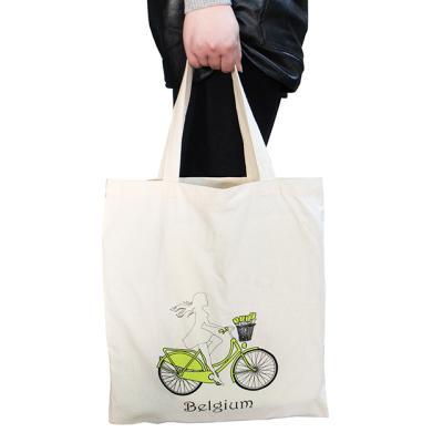 China Recycle Promotional Gifts Custom Printed Reusable Shoe Canvas Cotton Shopping Bag for sale