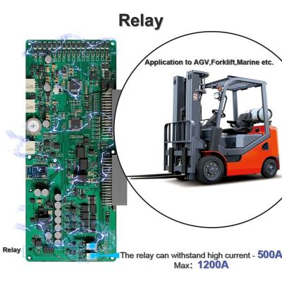 China Golf Carts A-Warrior BMS Smart BMS Relay Solution 500A high current lifepo4 16S 48V with RS485 CAN TTL for E-Forklift Golf-cart E-4 Wheeler for sale