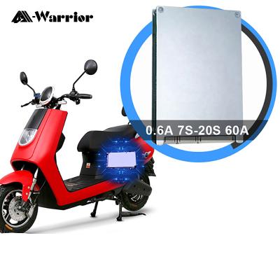 China Smart Wheels E-scooter/E-motor/EV-2 A-warrior BMS NCM 18650 lithium ion battery 21700 32700 cells 20S 72V 60A excess balance bluetooth bms manufacturer for sale